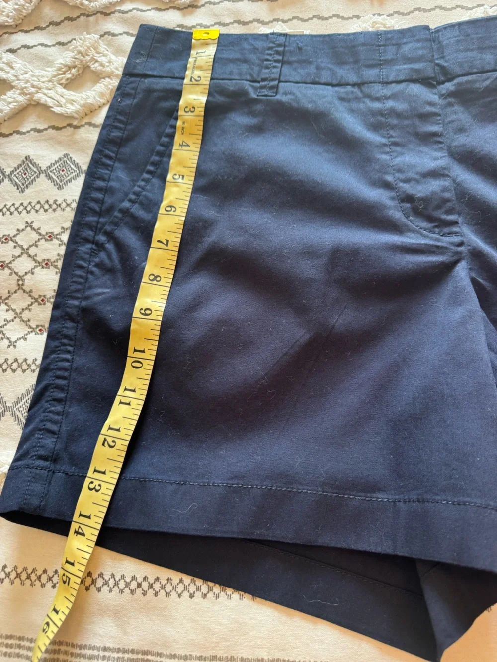 NWT J. Crew Navy Chino City Fit 5” Inseam Size 10 100% Cotton Shorts